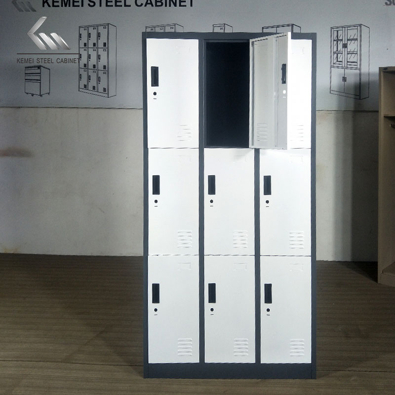 Customized Steel Locker Metal Gym Storage Wardrobe Locker Dormitory Compartment Locker Almirah