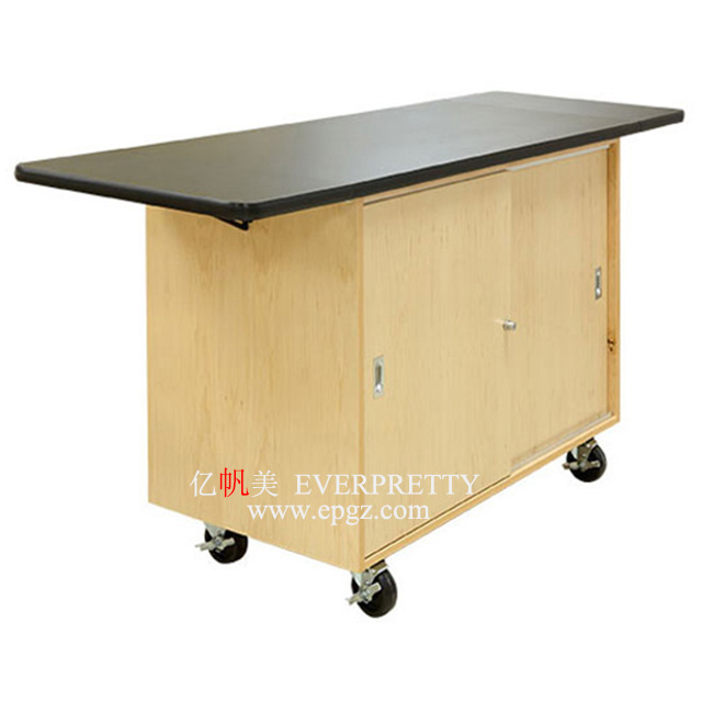 School Educational K1-K12 Lab Furniture Resin Metal Strong Lab Side Table Bench