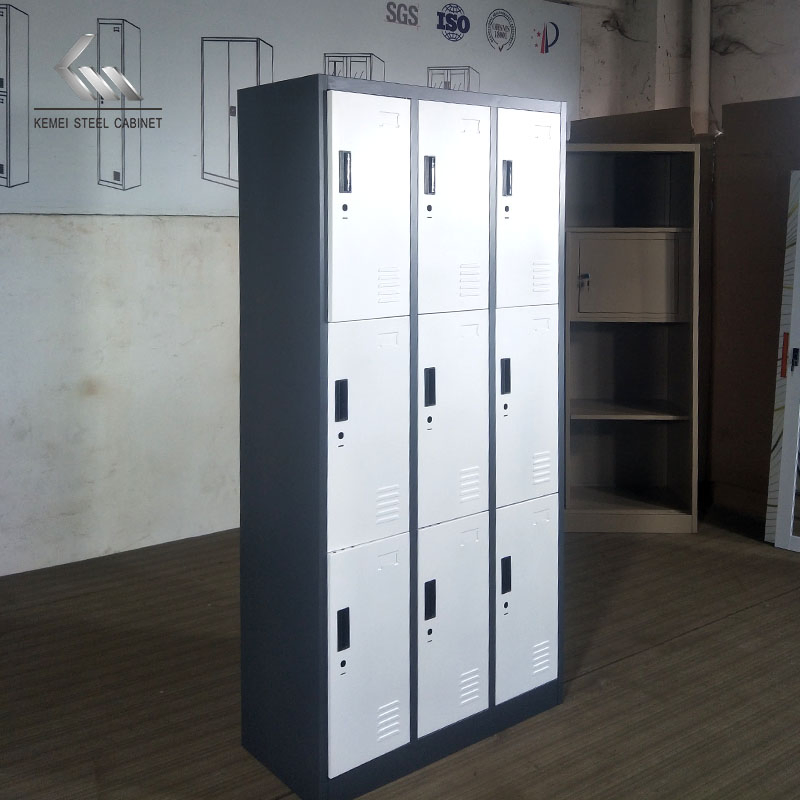 Customized Steel Locker Metal Gym Storage Wardrobe Locker Dormitory Compartment Locker Almirah