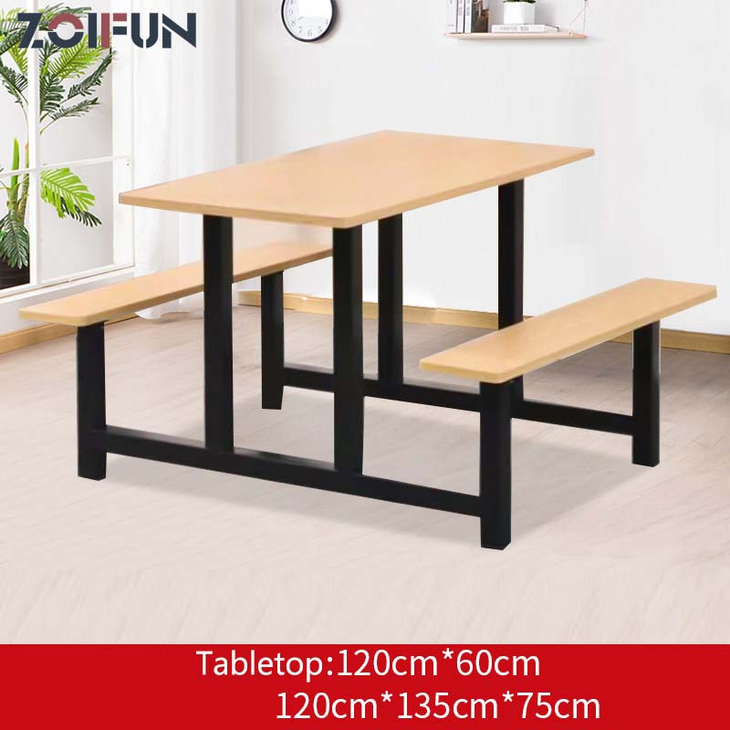 Wholesale Factory Canteen Restaurant Furniture Dining Table Chairs