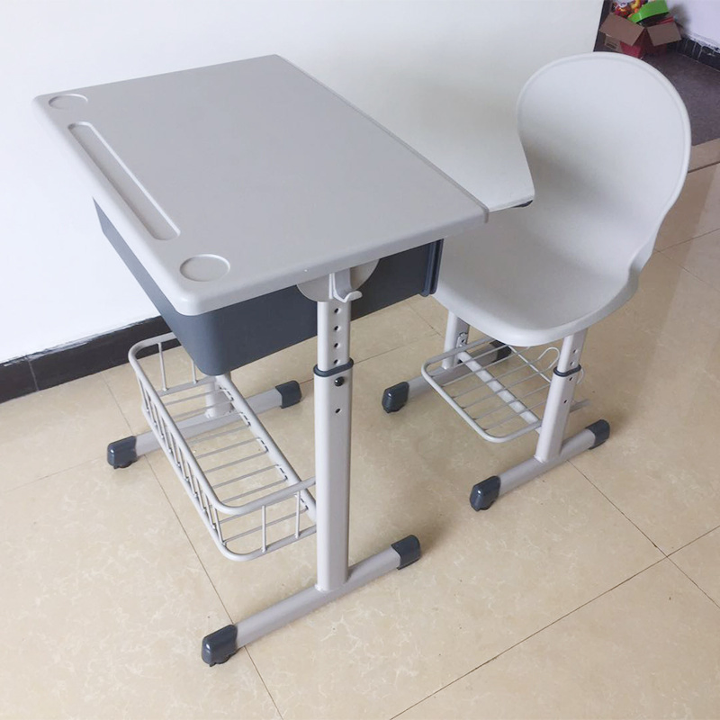 Height Adjustable Cheap High School Classroom Furniture Student Desk and Chair