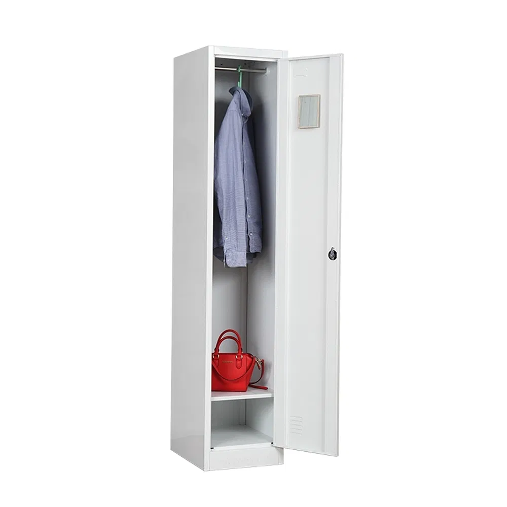 Efficient Single 1-Door Locker Cabinet Steel Metal Storage Locker for Employee Dormitory