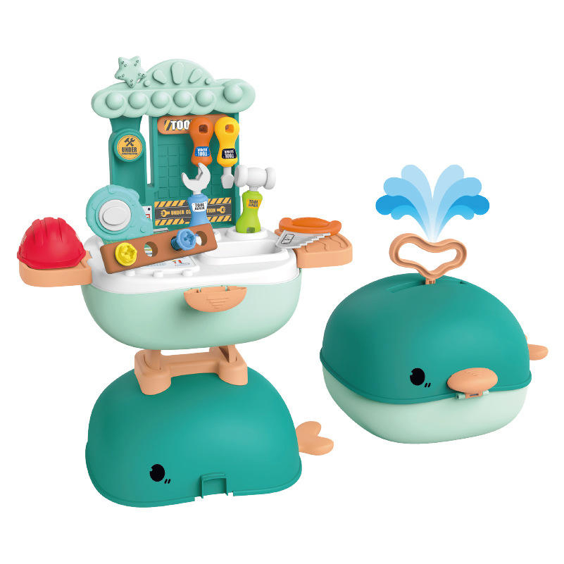 New Design Shape Fashion Makeup Doctor Tool Kitchen 3in1 Whale Backpack Kids Pretend Play