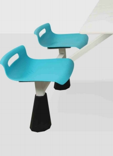 Mcf High Quality School Canteen Wood Dining Table with Chairs