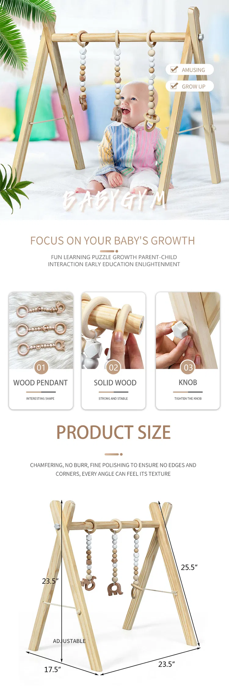 Wooden Play Gym Details