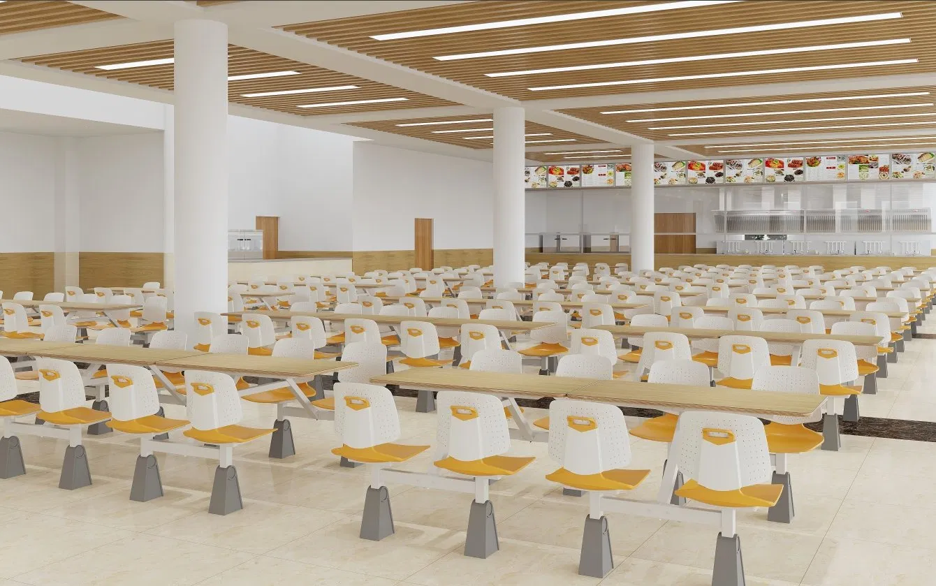 New Design School Canteen Dining Table and Chairs Set Furniture