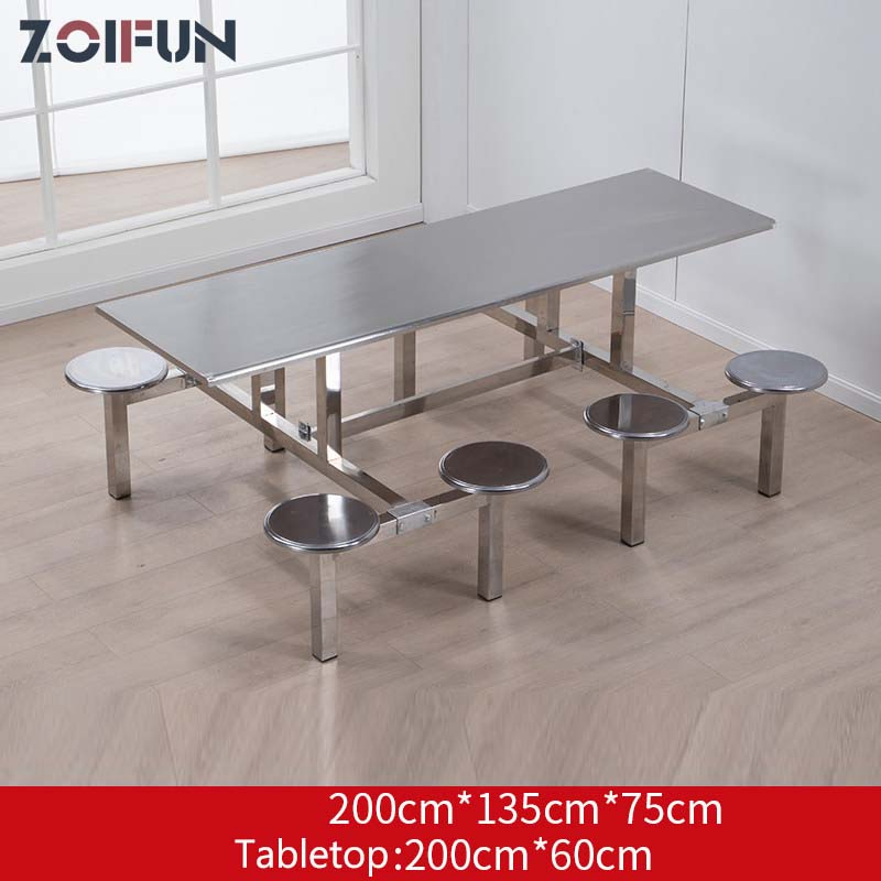 Wholesale Factory Canteen Restaurant Furniture Dining Table Chairs