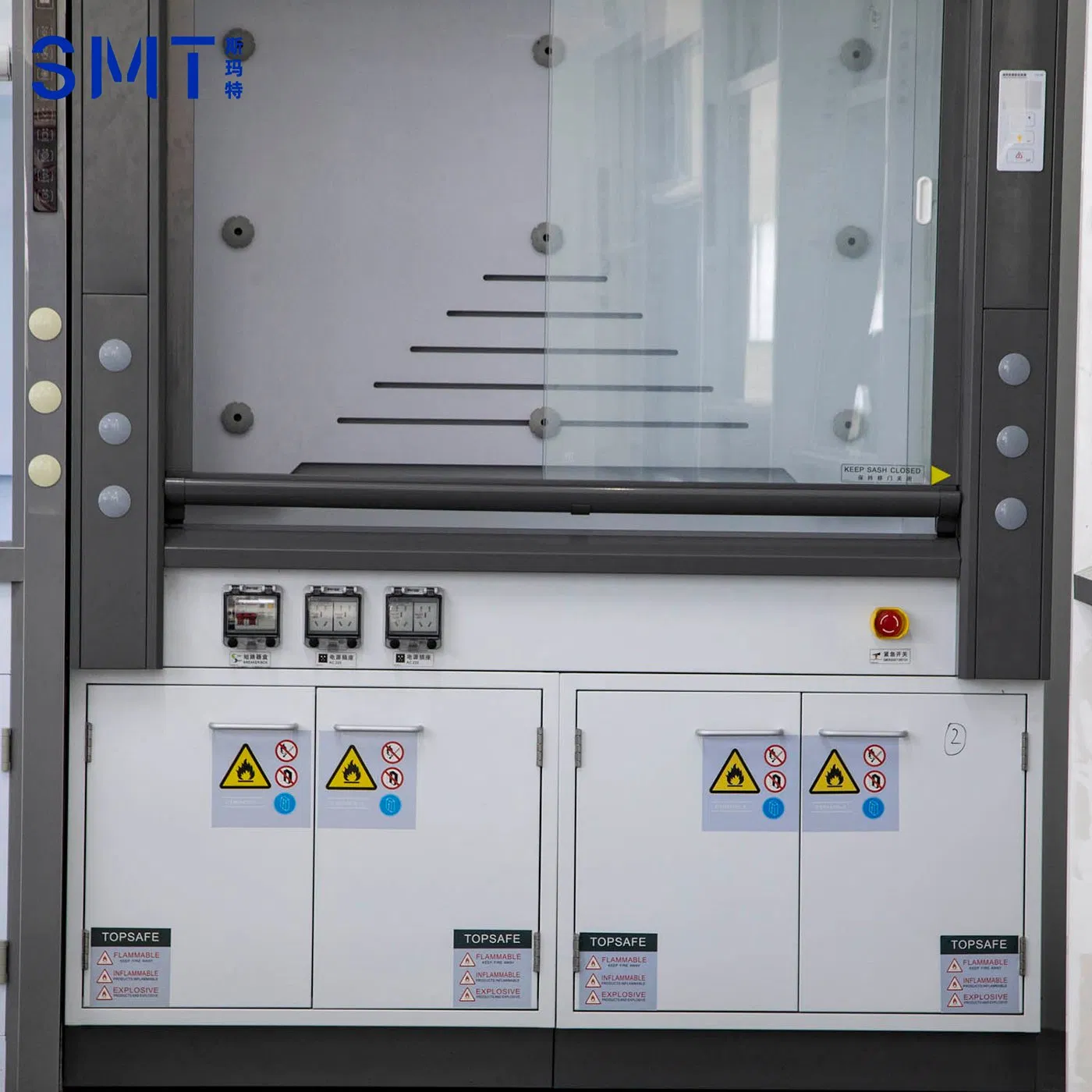 Chemical Lab Bench Top Walk-in Variable Air Volume Fume Ventilation Hood