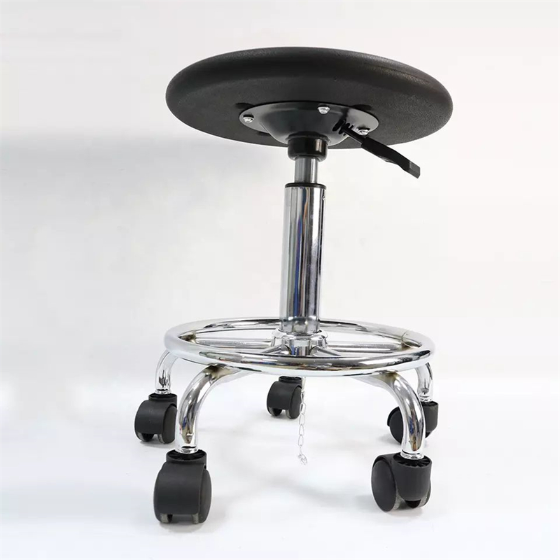 Adjustable Swivel Conductive Leather Lab Stool for Clinic