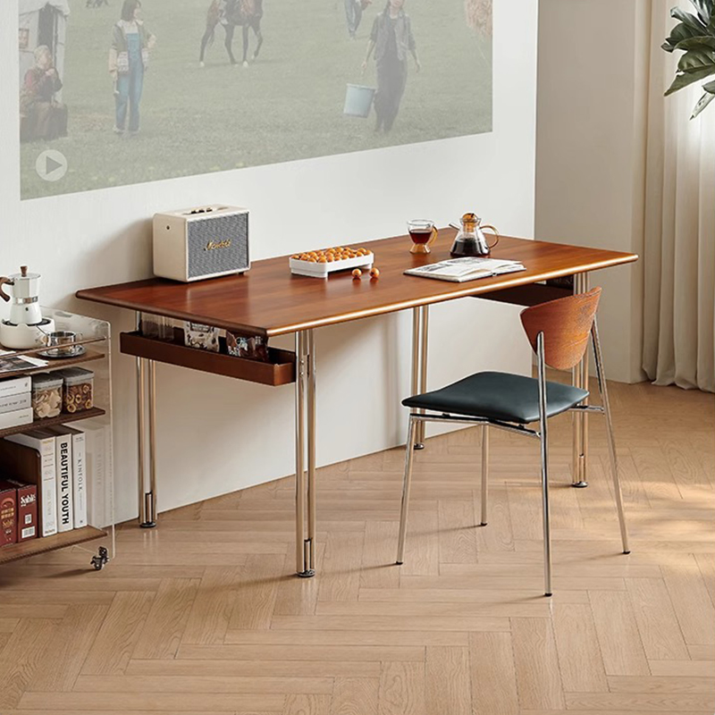 Industrial Style Stainless Steel Dining Table Canteen Commercial Hotel Table for Restaurant Dining Table