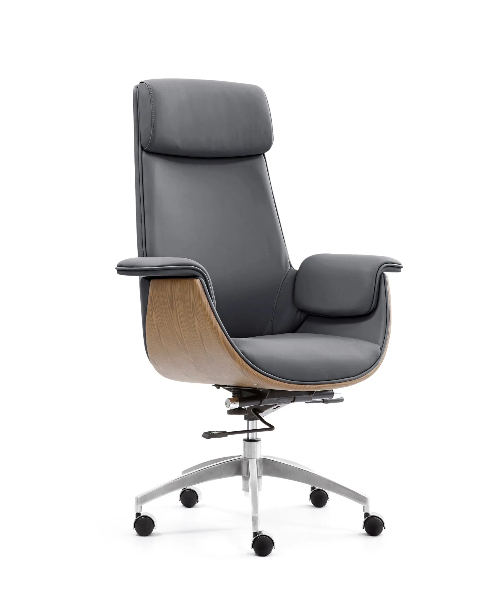 Cheap PU Leather Office Chair for Staff - Ergonomic Lumbar Support Task Chair