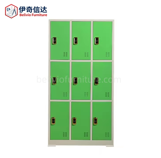 9 Doors Steel Waterproof Electronic Hand Locker Staff Dormitory Lockers Parcel Storage Cabinet for Gym Home Bedroom