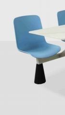 Morden Design School Canteen Simple Dining Table for 4 Chairs