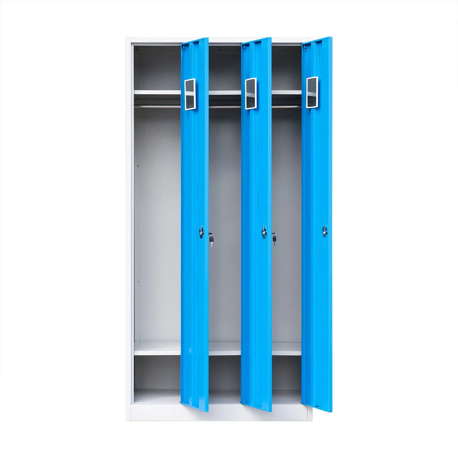 3 Doors Metal Storage Locker for Office Gym Bedroom Dormitory