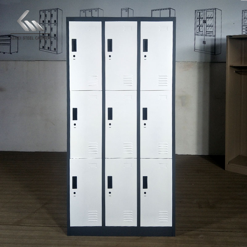Customized Steel Locker Metal Gym Storage Wardrobe Locker Dormitory Compartment Locker Almirah
