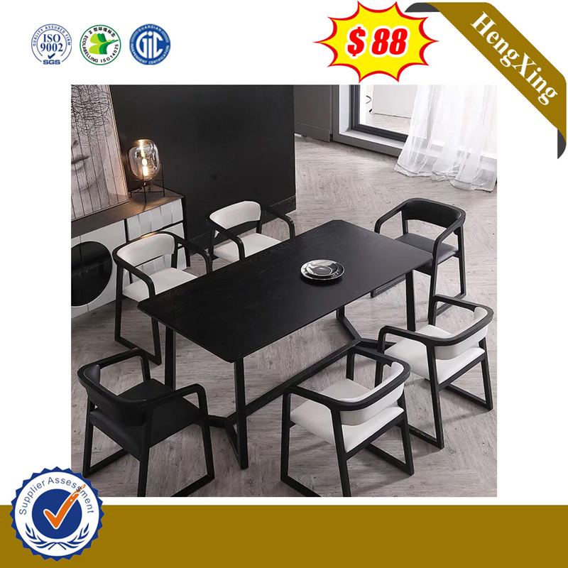 Home Dining Restaurant Canteen Furniture Set Glass Chair Dining Table