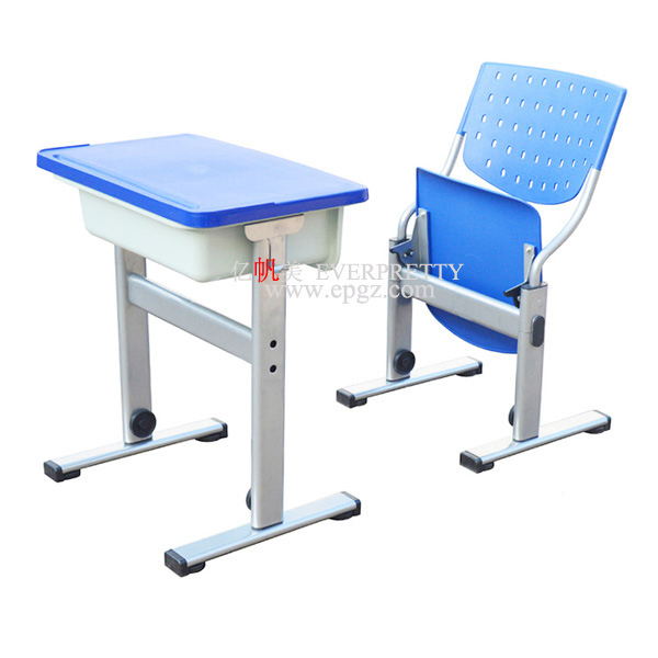 China Factory School Furniture Heart Shape Student Desk Height Adjustable