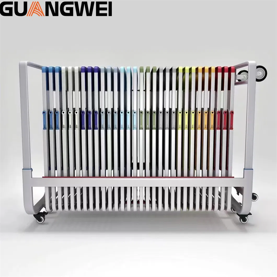 Modern Folding Chair Training Meeting Room Office School Furniture with Storage Trolley