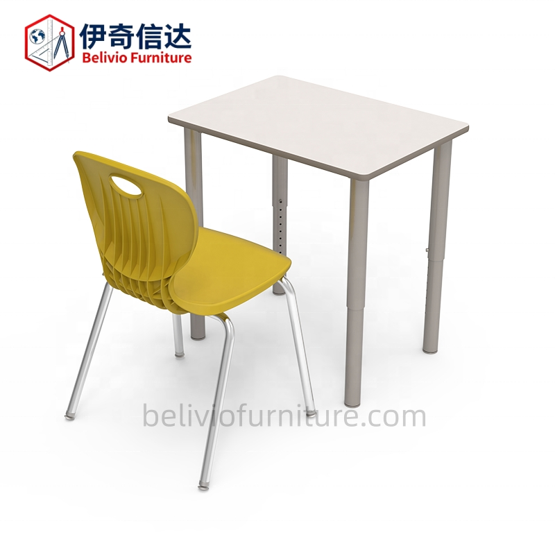 School Furniture Institution Student Desk Height Adjustable Training Individual Classroom Table Activity Wooden Table School Desk and Chairs for School