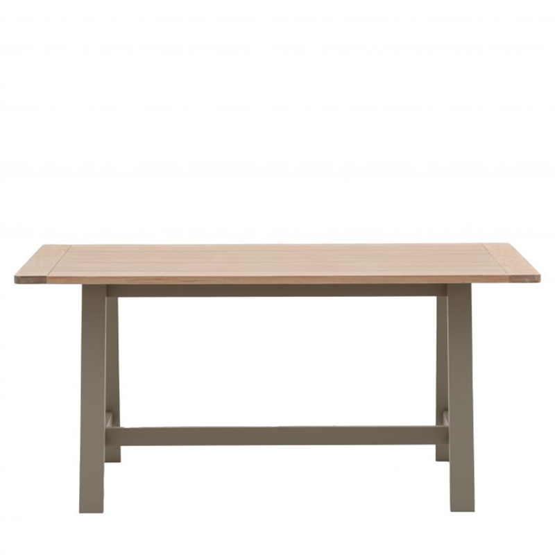 2023 New in Oak Veneer Grey Painted Rectangular Wooden Dining Table Living Room Canteen Hotel Modern Table Furniture
