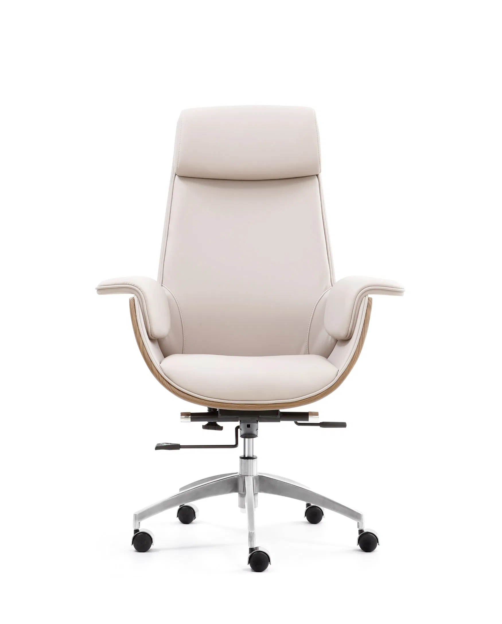 Cheap PU Leather Office Chair for Staff - Ergonomic Lumbar Support Task Chair