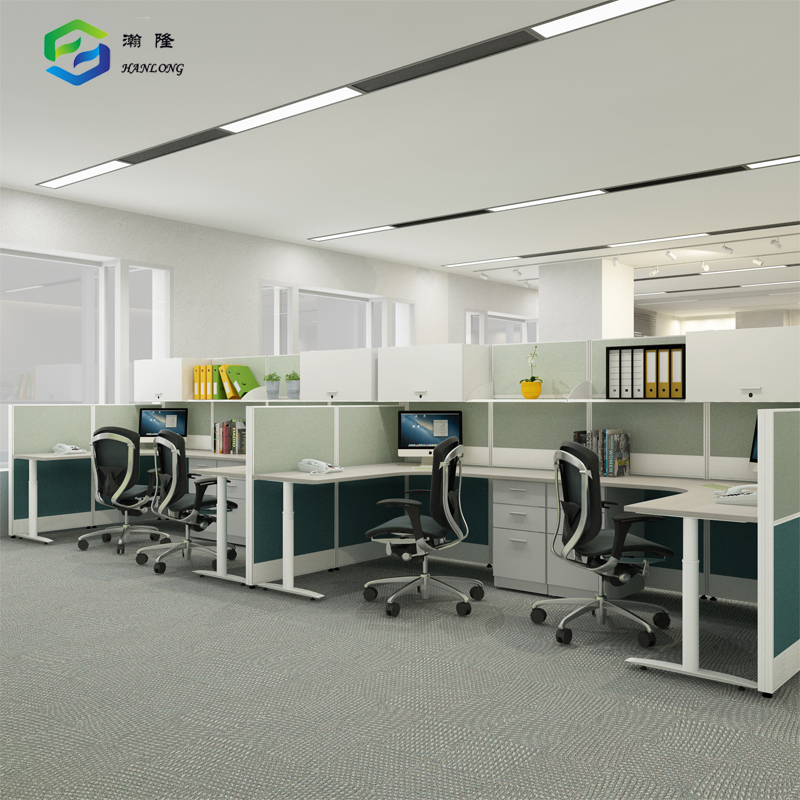 Professional Workspace Desk U Shaped Cubicle Partition for Offices