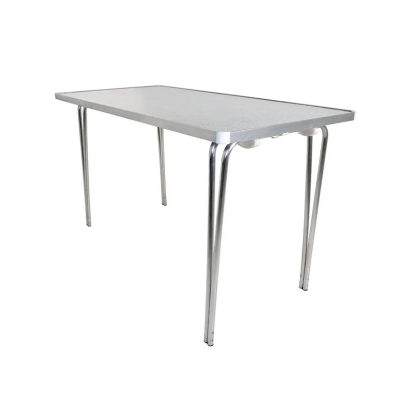 Outdoor Folding Dining Room Canteen Rectangle Shape Double Canteen Table