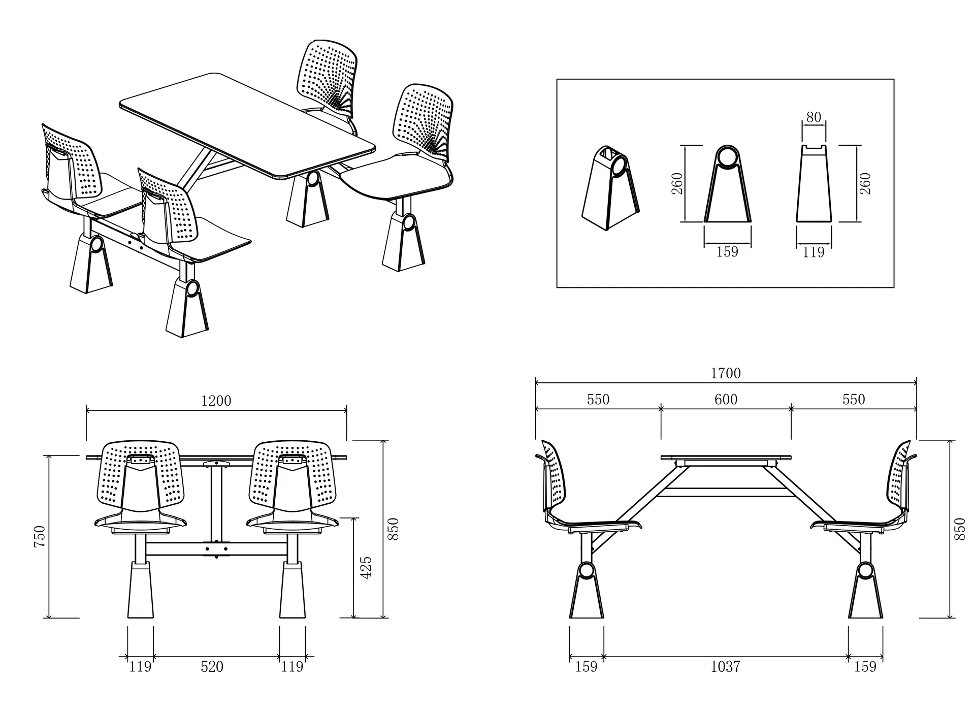 Professional custom school furniture