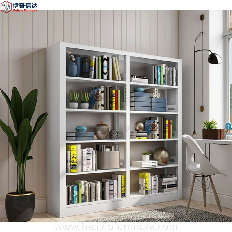 Durable Metal Economic Modern Home Library &amp; Study Room Storage Shelf