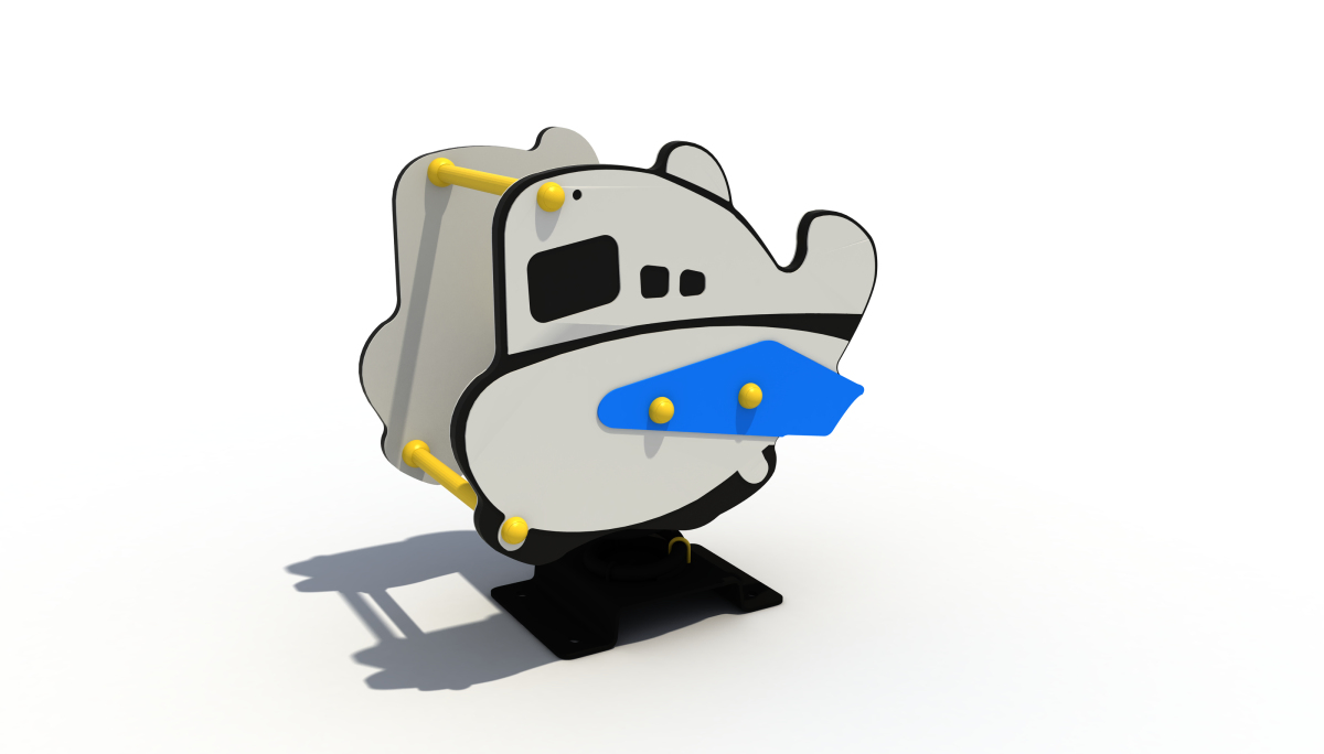 Durable Plastic Seesaw with Antiskid Design for Outdoor Play