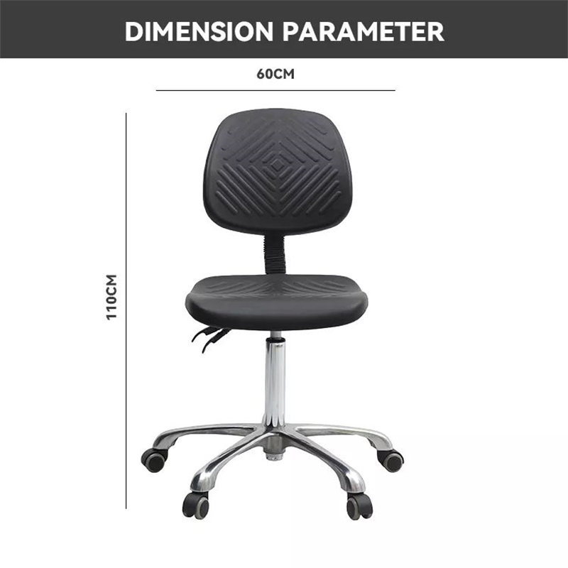 Wholesale PU Adjustable Swivel Round Lab Chairs Stools Furniture Rotatable ESD Lab Chair School Laboratory Supplier