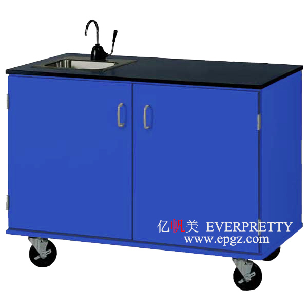 School Educational K1-K12 Lab Furniture Resin Metal Strong Lab Side Table Bench