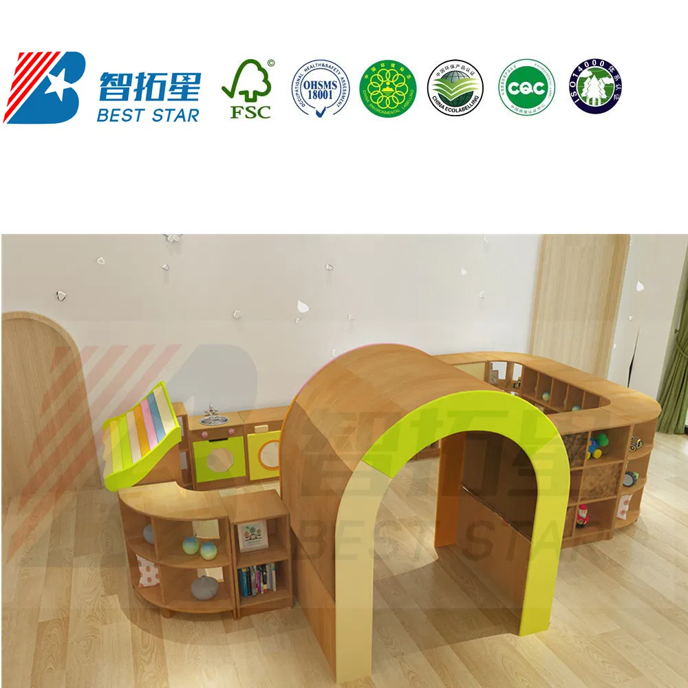 Kids Indoor Playground, Children Reading Area, Play House with Play Mat