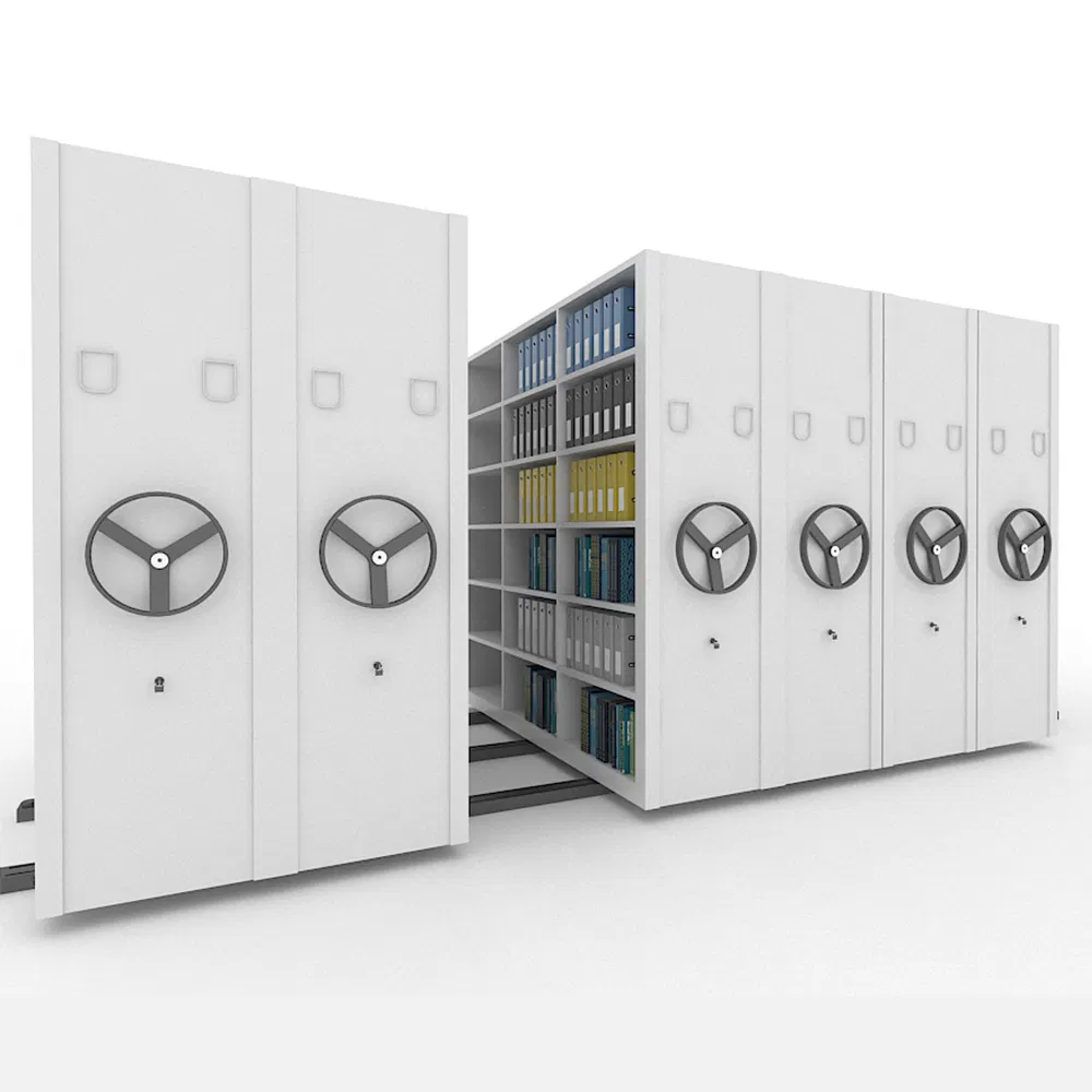 Large Storage Steel Compact Shelving Archive Mobile Shelving High Density Shelves for Government School Office Furniture Library