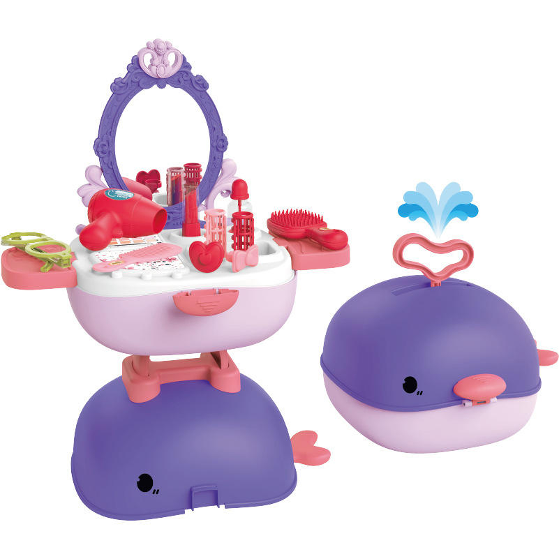 New Design Shape Fashion Makeup Doctor Tool Kitchen 3in1 Whale Backpack Kids Pretend Play