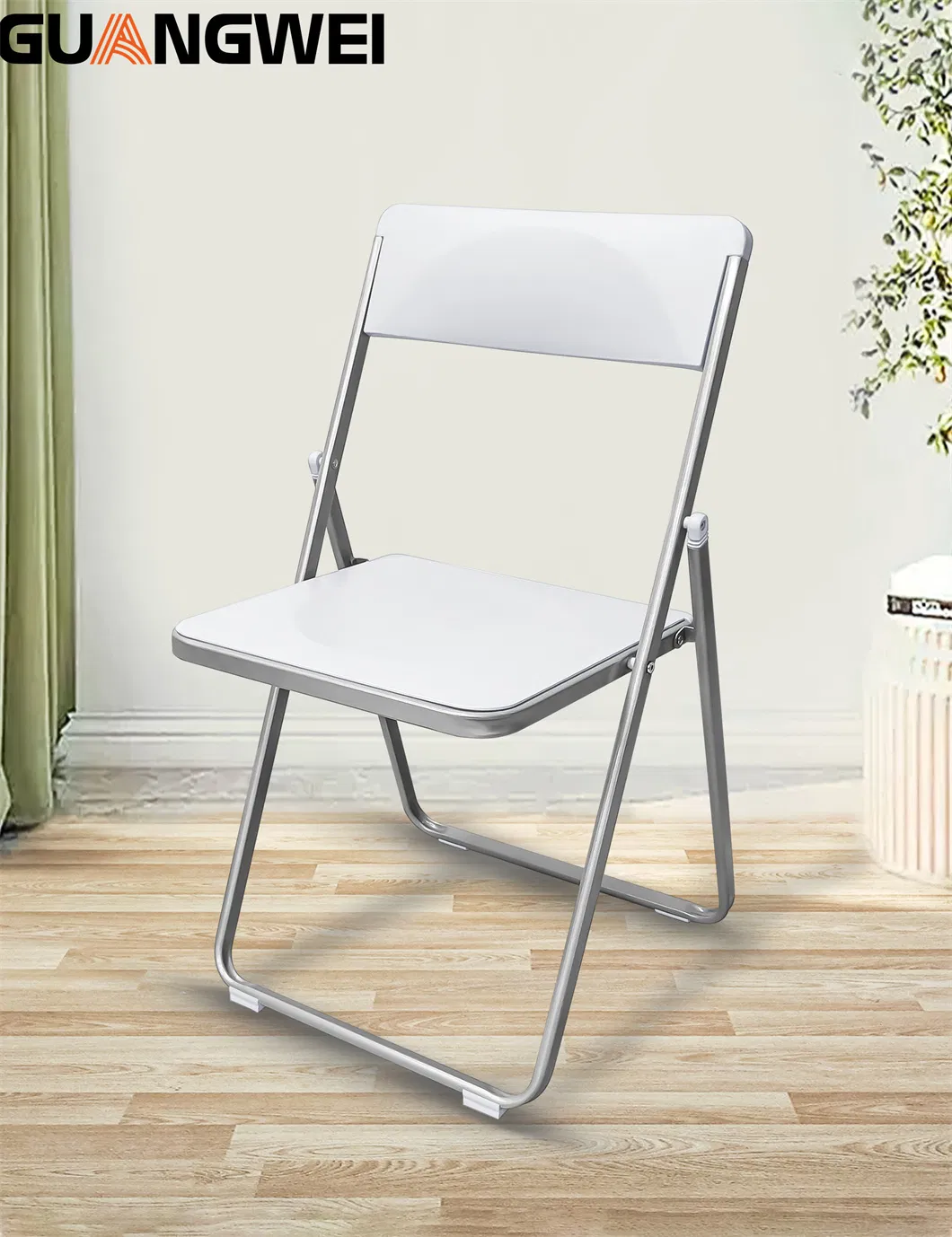 Modern Folding Chair Training Meeting Room Office School Furniture with Storage Trolley