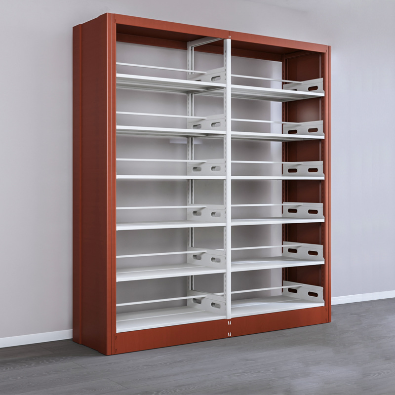 Factory Direct Thickened Cold Rolled Steel Single and Double Sided Library Reading Room Home Bookshelf