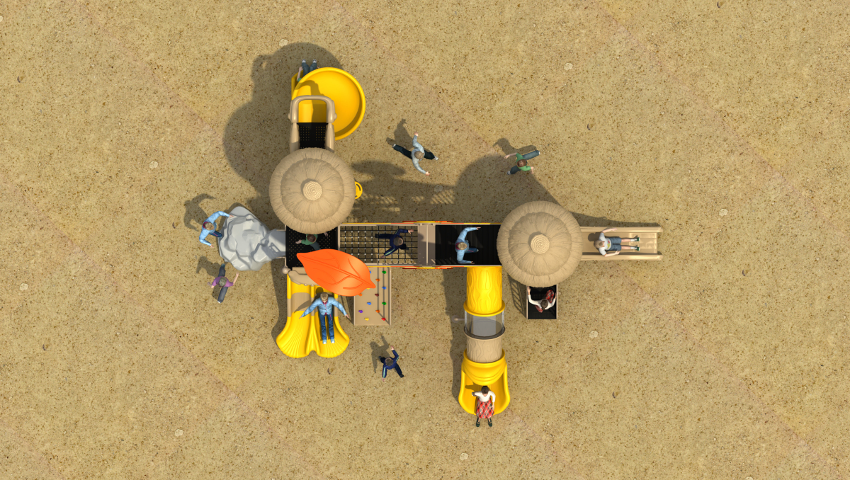 PE PP Material Wide Application Play Area with Antiskid Safety