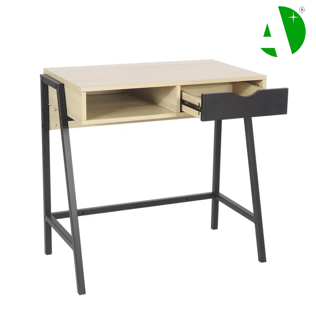 Wood Study Table Side View