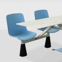 Morden Design School Canteen Simple Dining Table for 4 Chairs