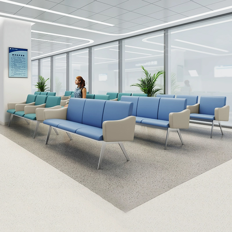 Hospital Leather Seating for Modern Waiting Rooms