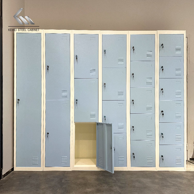 Discount Promotion Metal 3 Doors Gym Storage Locker Office Dormitory Staff Locker
