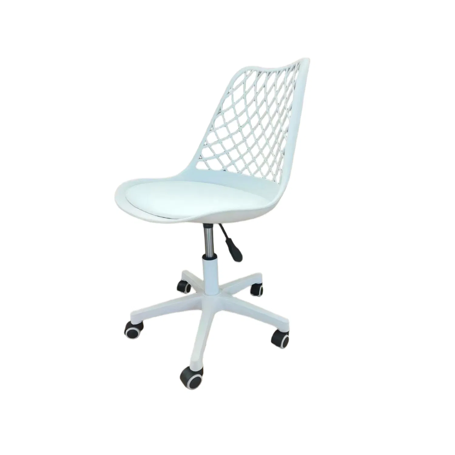 Wholesale Cheap Ergonomic Adjustable Height Office Plastic Chair with Padded Seat Grid Back Swivel Task Chair for Home Office Workstation Conference Room Use
