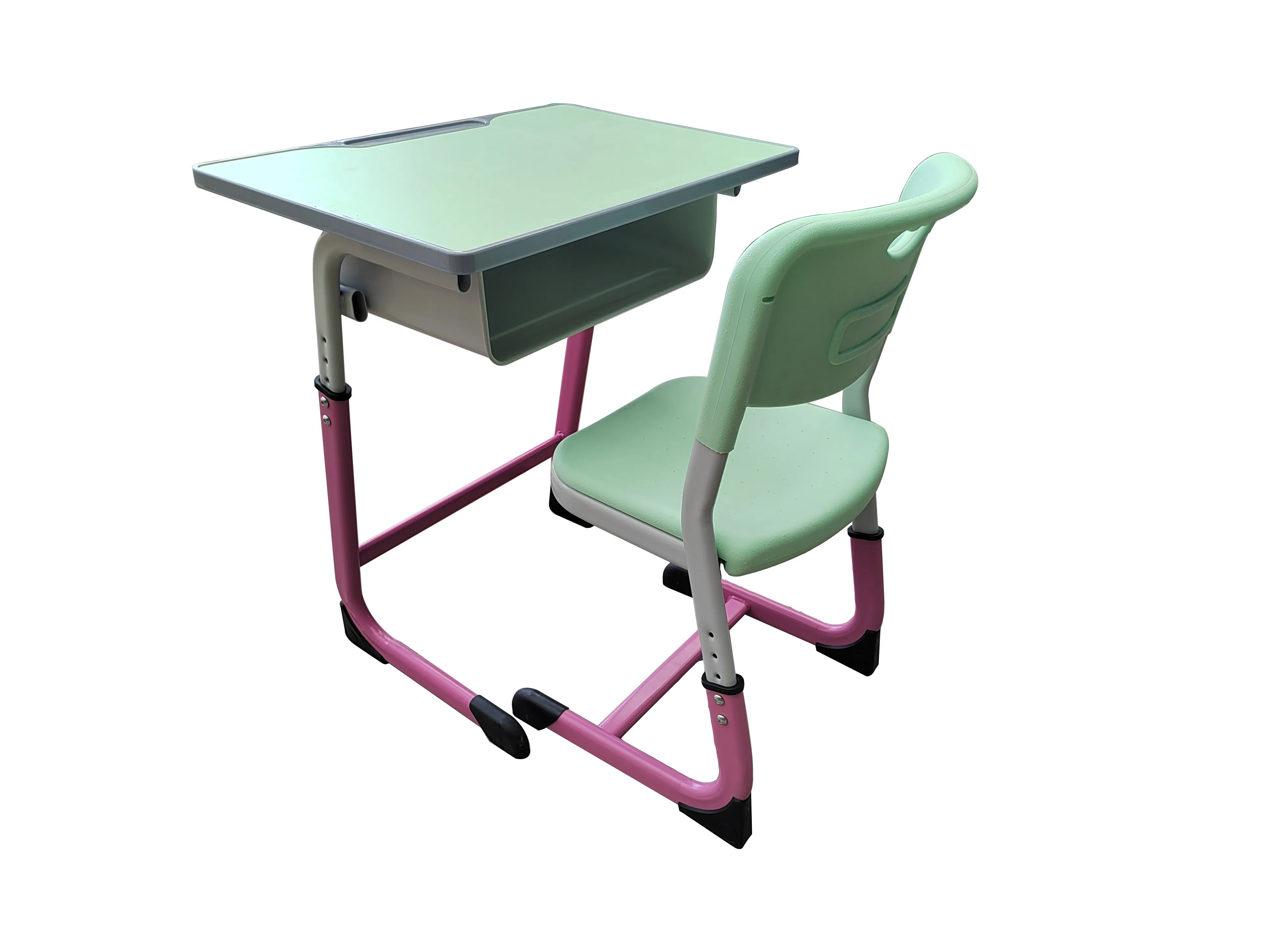Height Adjustable Single Student Desk and Chair Plastic School Chair UAE