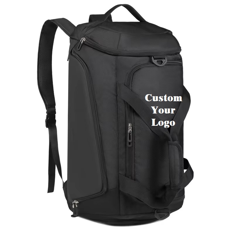 Large Capacity Sports Gym Travel Backpack Duffle Bag With Shoe Compartment Custom Waterproof Lightweight Travel Bags