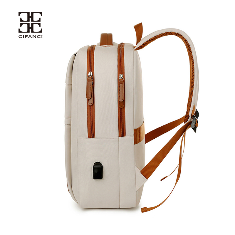 Omantu Customized Logo Oxford Fabric Material Double Zipper Large Capacity Business Travel Men's Laptop Backpack