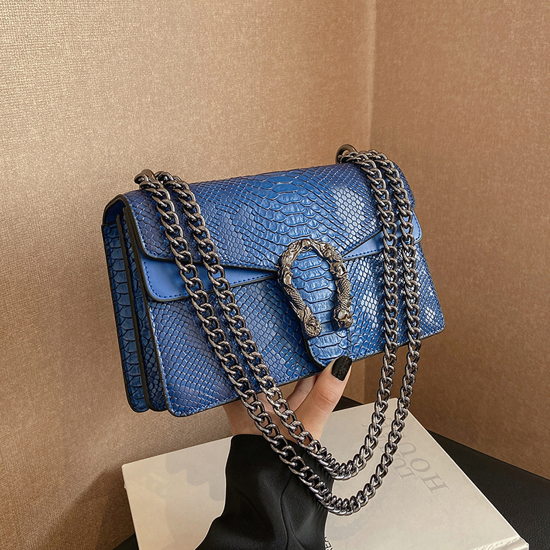 European American Retro Style Chain Small Square Bag Women's Shoulder Bag New Cross-border Fashion Casual Single Polyester