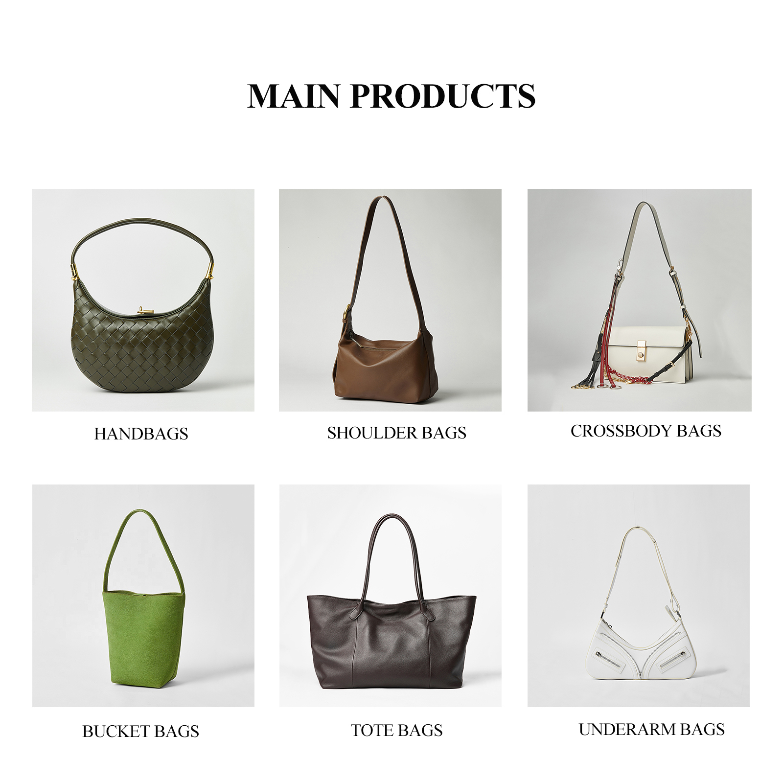 Design Wholesale Convertible Tote Handbag Genuine Leather Cowhide Ladies Bags Bucket Bag Women's Handbags