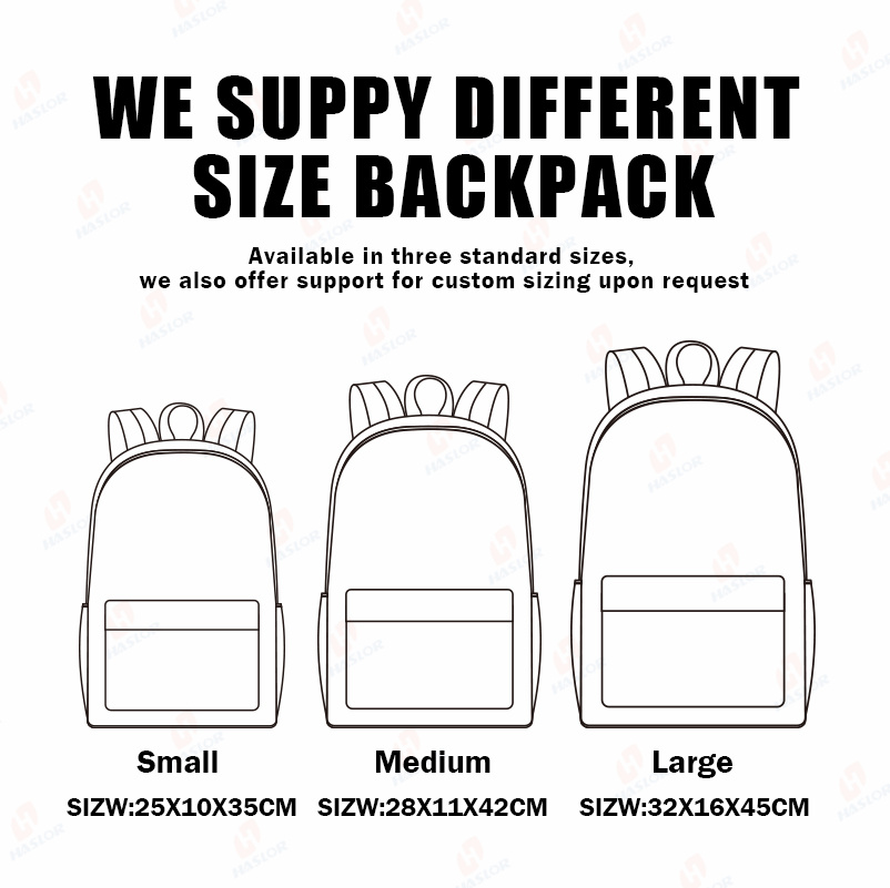 Haslor 2026 Factory OEM Custom Logo Backpack Manufacturer Low MOQ 30 Pcs Fast Custom Supplier Student Backpack