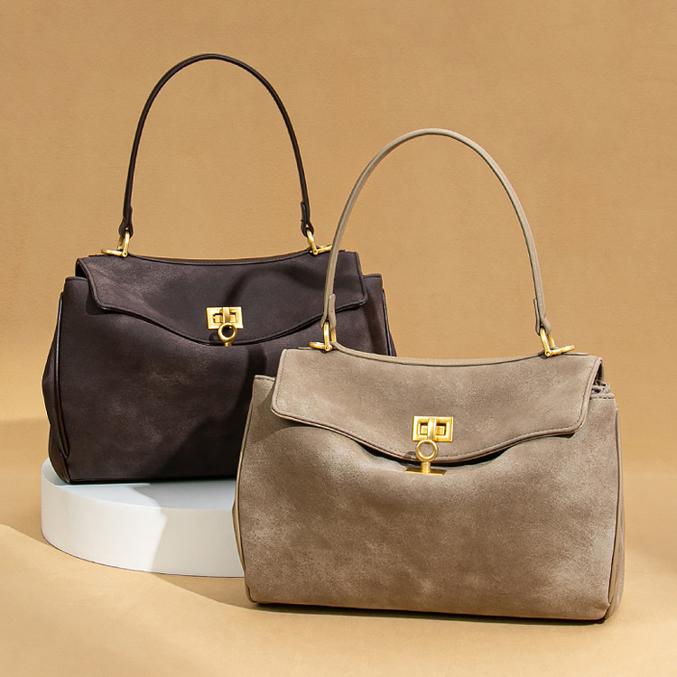 Fashion PU leather Tote Bag Grid 2